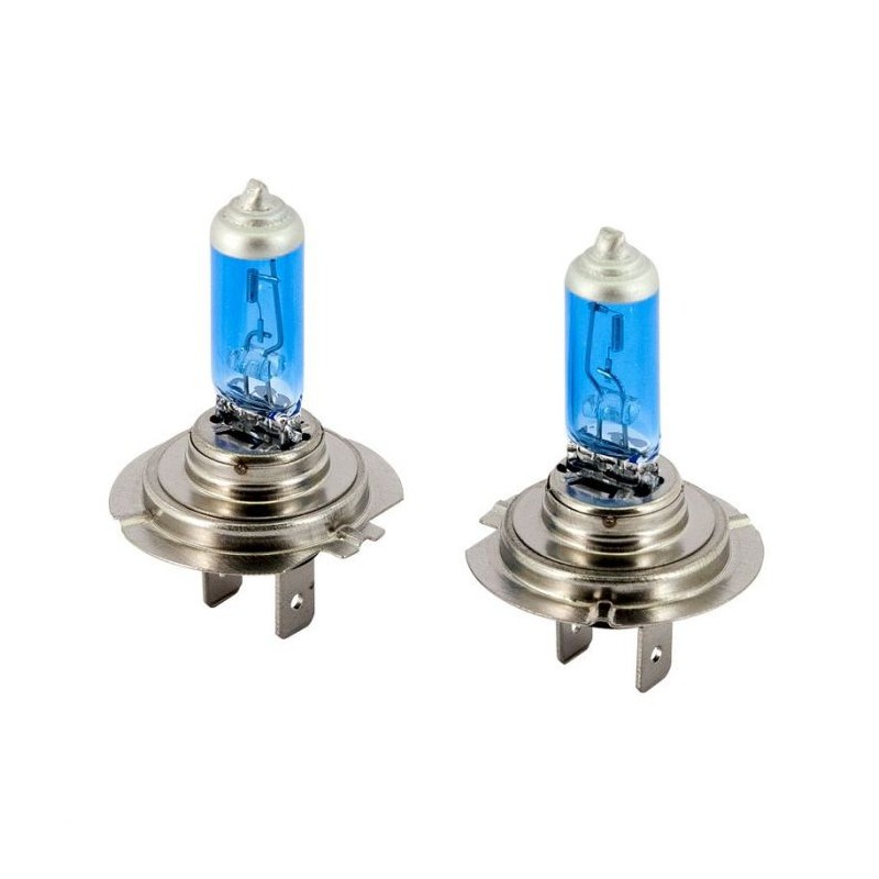 Ampoules Halogène SuperWhite Bleu H7 55W/12V/4200K, Set de 2 pièces (E13)